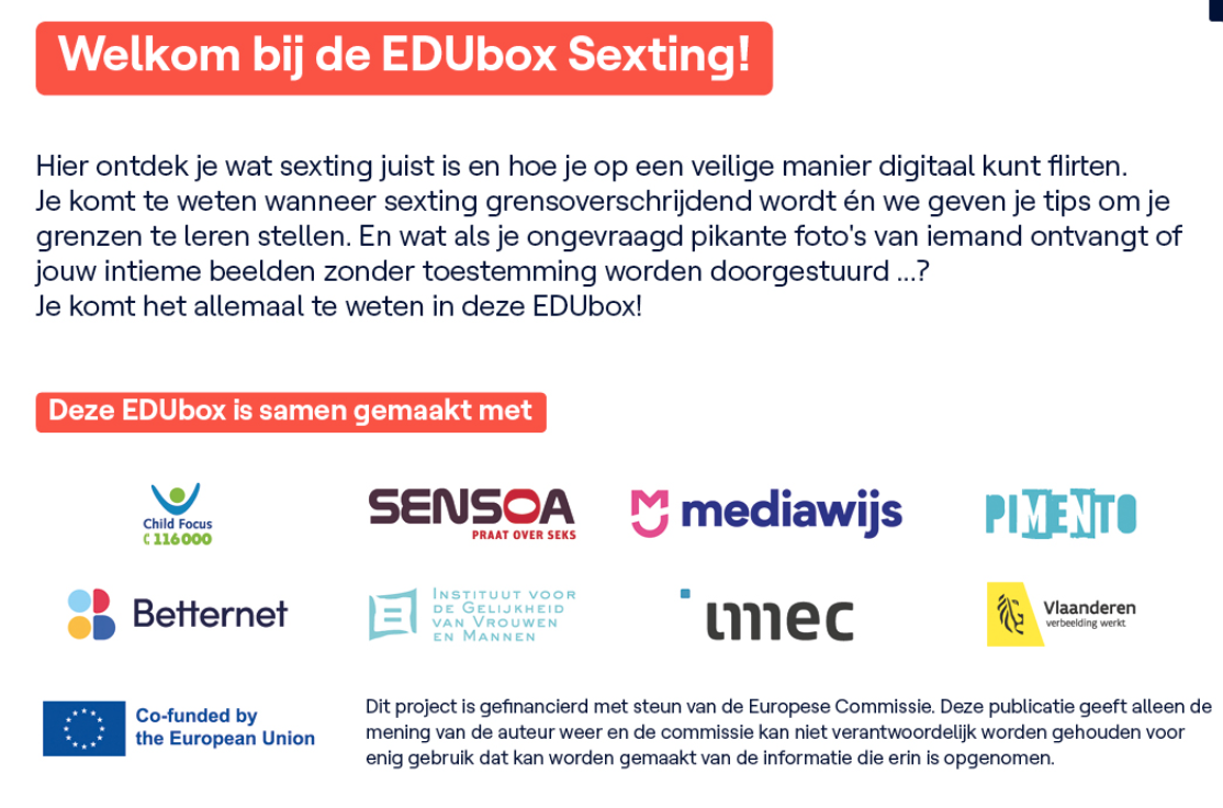 Jeu éducatif Edubox Sexting