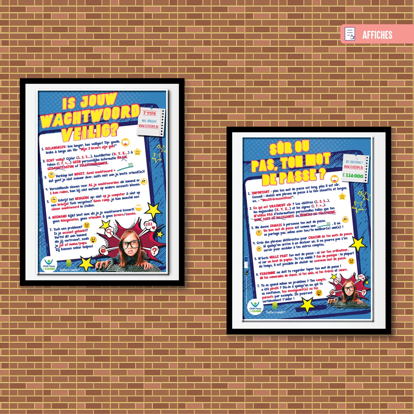 Poster Is jouw wachtwoord veilig ?