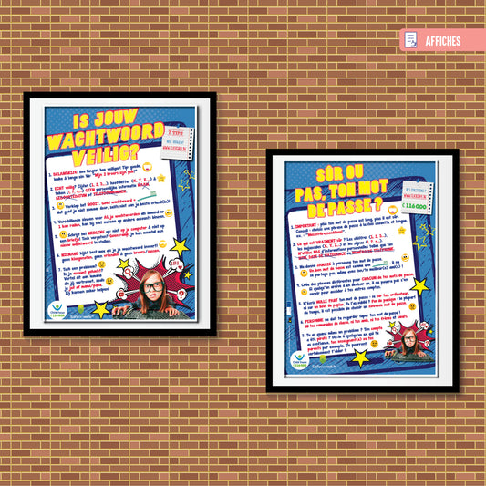 Poster Is jouw wachtwoord veilig ?