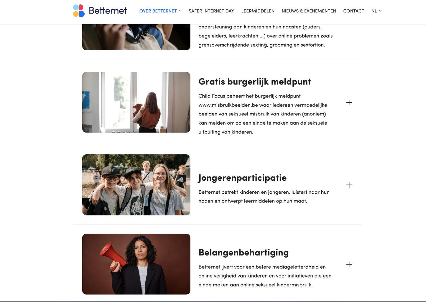 Site web Betternet.be