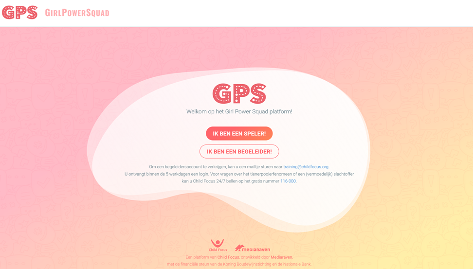 Website Girl Power Squad (GPS): preventie van slachtofferschap van tienerpooiers