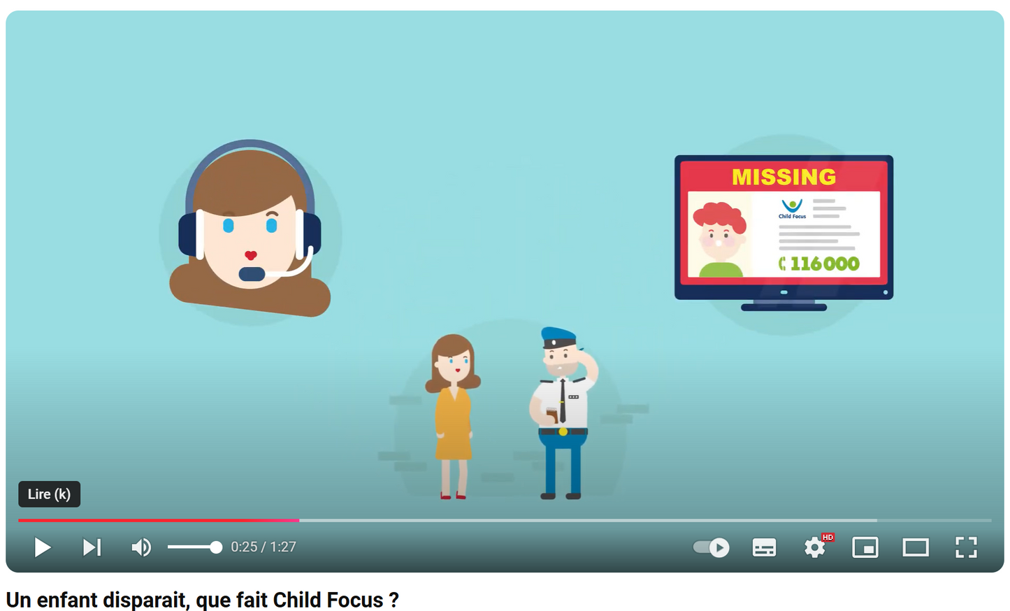 Vidéo Un enfant disparaît, que fait Child Focus ?